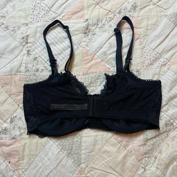 victoria’s secret gothic lace non padded push up balconette bra size 34DDD - Picture 3 of 6